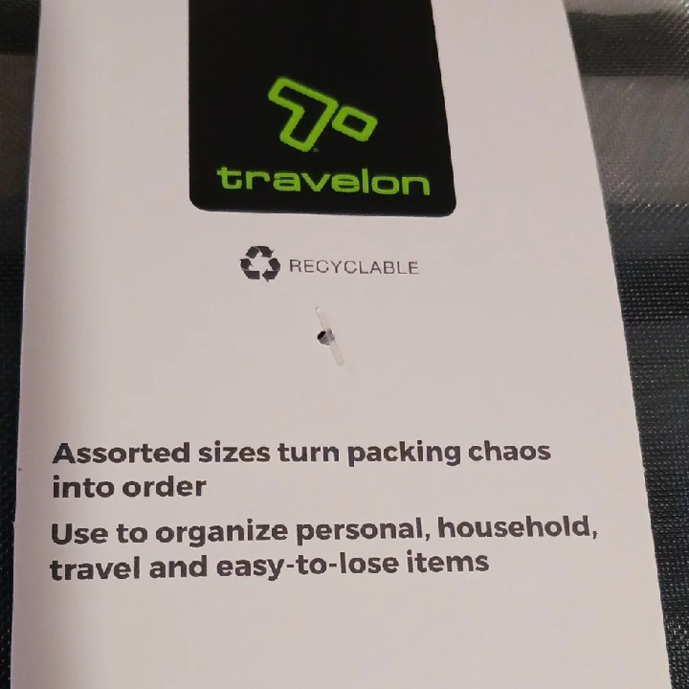 Travelon Black Mesh Pouches Set of 4